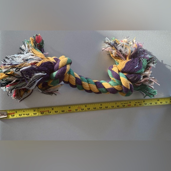 🪢 Twisted Knotted Colorful Rope Dog Toy - Picture 3 of 5